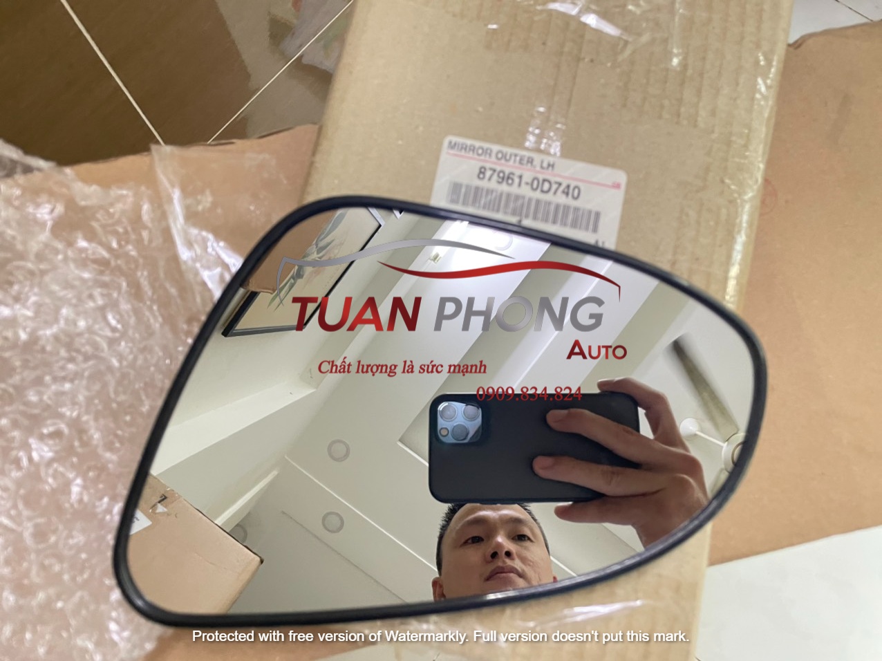 Mặt Gương Chiếu Hậu Trái TOYOTA  VIOS 2014-2020 Chính Hãng 87961-0D740